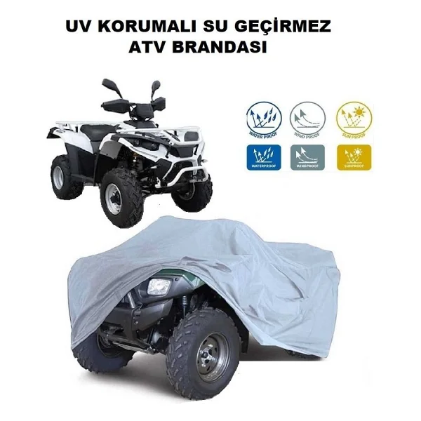 Segway Snarler At6l X 570 Su Geçirmez Kalın Premium Atv Brandası - Siyah - Görsel 5
