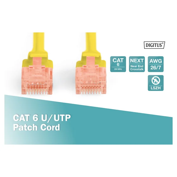 Digitus Dk-1617-030y U-Utp 3 M Sarı Cat6 Patch Kablo - Görsel 4