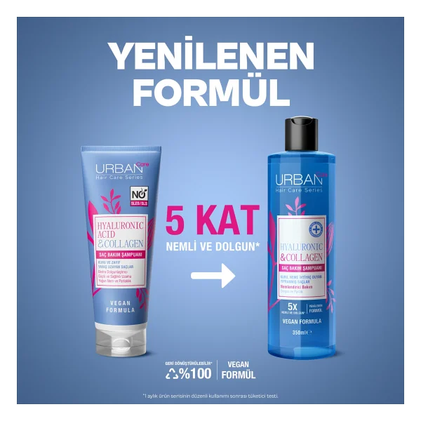 Urban Care Hyaluronic & Collagen 350 Ml Şampuan - Görsel 6
