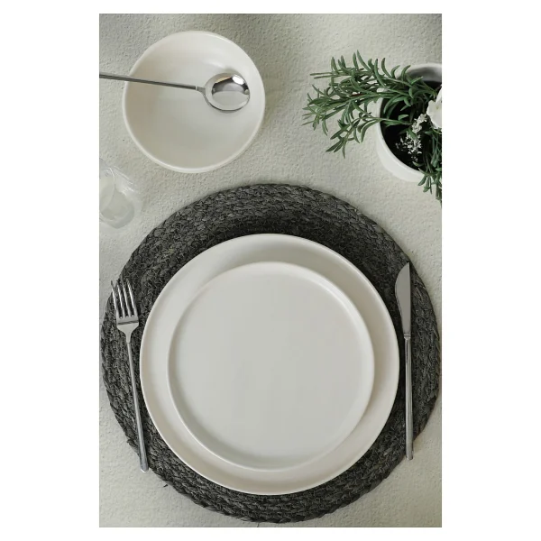 Keramika Nordic Mat Beyaz 18 Parça 6 Kişilik Yemek Takımı - Görsel 10