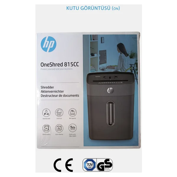 Hp Oneshred 815cc 15 Lt Evrak İmha Makinesi - Görsel 9
