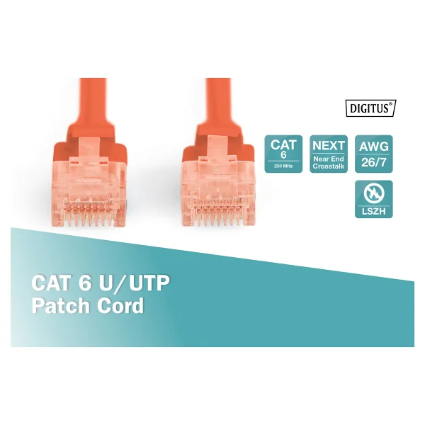 Digitus Dk-1617-020 U-Utp 2 M Kırmızı Cat6 Patch Kablo - Görsel 6