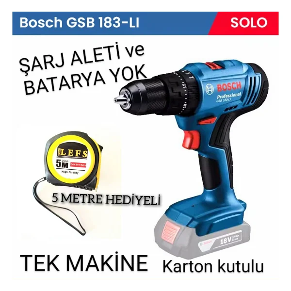 Bosch Gsb 183-Li Darbeli Vidalama Makinesi - Görsel 5