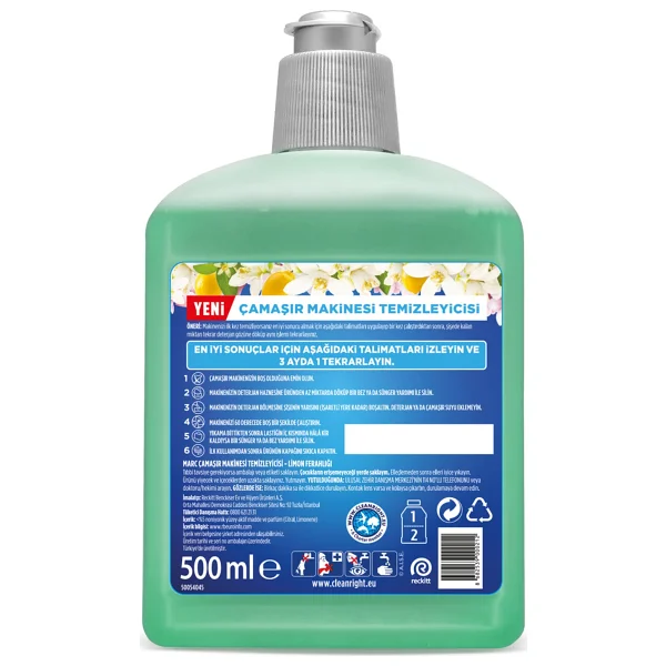 Marc Limon Çamaşır Makinesi Temizleyici 500 Ml - Görsel 6