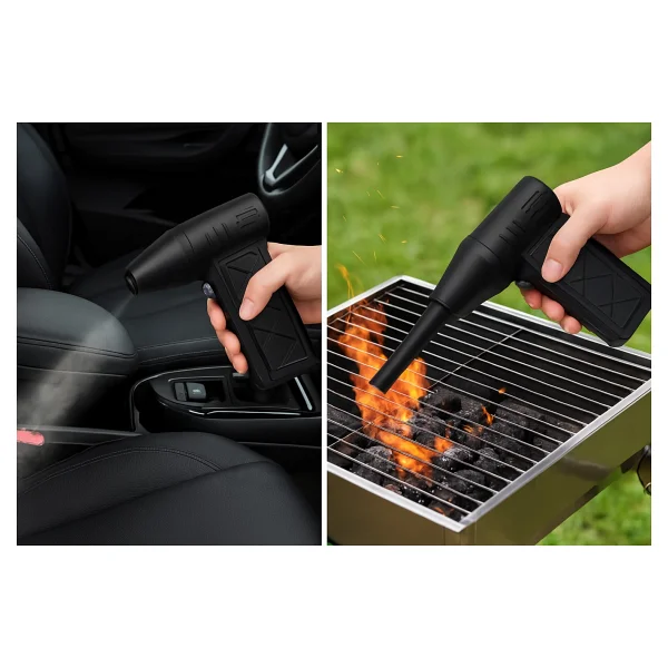 130000 Rpm Mini Turbo Jet Hava Üfleyici Süpürge 2in1 Araba, Klavye Temizle, Mangal Veya Serinleme Taşınabilir Mini Fan El Tipi 4 Modlu Fan Seviyesi Şarj Edilebilir 4000mah Fzm-01 - Görsel 5