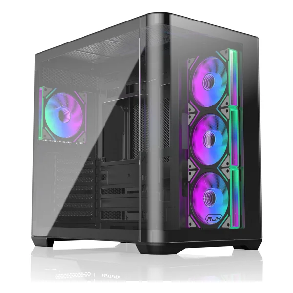 Raijintek ATREUS BT4 Black 4xARGB Fanlı Type-C Showcase E-ATX Bilgisayar Kasası (RJ-0R20B00255)