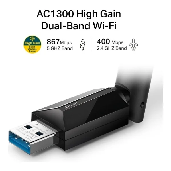 Tp-Link Archer T3u Plus 1300 Mbps Kablosuz Ağ Adaptörü - Görsel 3