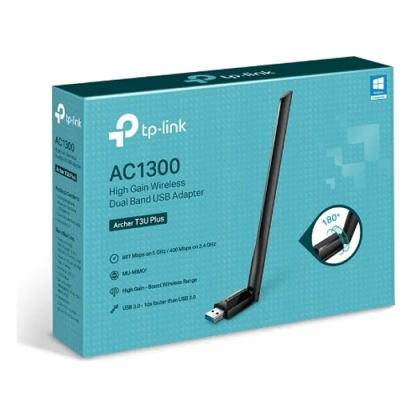 Tp-Link Archer T3u Plus 1300 Mbps Kablosuz Ağ Adaptörü - Görsel 4