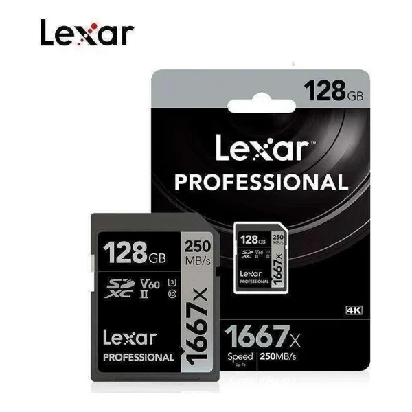 Lexar Professional 1667x Lsd128cbna1667 Class 10 Uhs-Iı U3 V60 128 GB Hafıza Kartı - Görsel 5