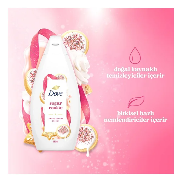 Dove Sugar Cookie Limited Edition 450 Ml Duş Jeli - Görsel 4