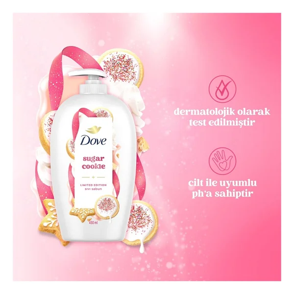 Dove Sugar Cookie Sıvı Sabun 450 Ml - Görsel 4