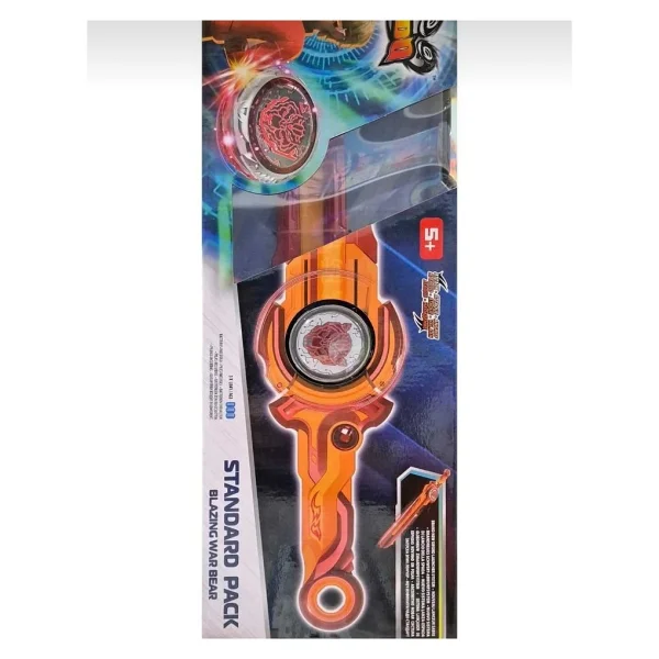 Oyuncak Nado Kılıç Beyblade Infinity Alevli Savaş Ayısı Oyuncak Işıklı Nado - Görsel 4