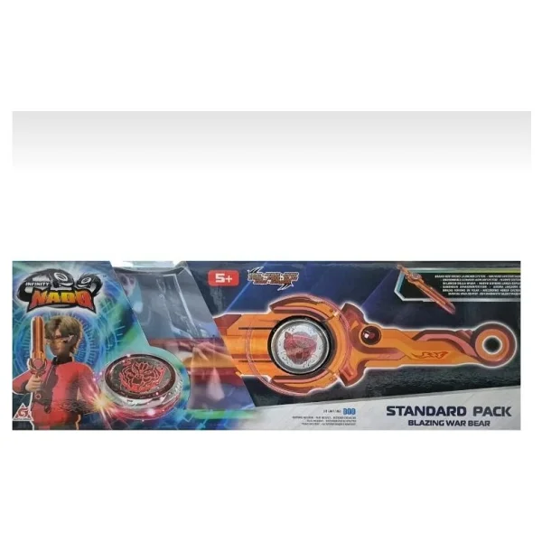 Oyuncak Nado Kılıç Beyblade Infinity Alevli Savaş Ayısı Oyuncak Işıklı Nado - Görsel 2