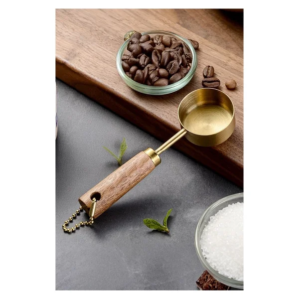 1 Tbsp 15ml Gold Çelik Kahve Ölçü Kaşığı Mt147sr - Altın - Görsel 2