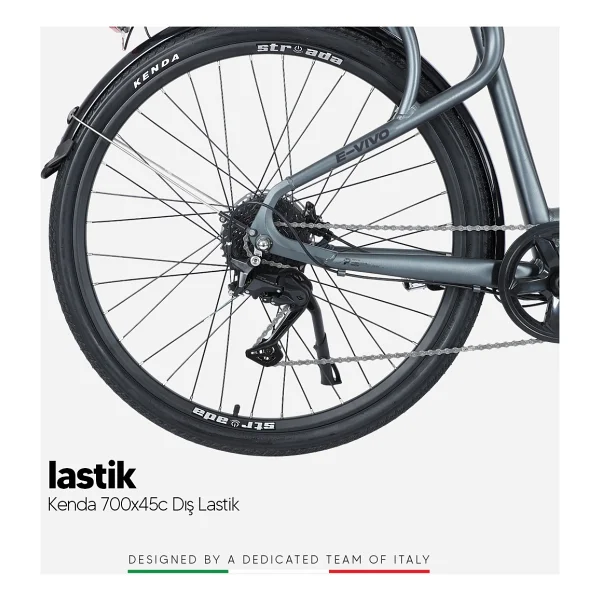 Strada E-Vivo 250 W Elektrikli Bisiklet - Görsel 4