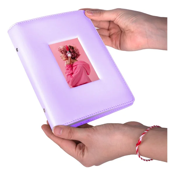 Nobbystar Instax 193 Fotoğraf Kapasiteli Pembe Polakart Pencereli Fotoğraf Albümü - 6x9cm - Görsel 8