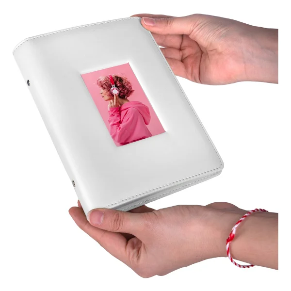 Nobbystar Instax 193 Fotoğraf Kapasiteli Pembe Polakart Pencereli Fotoğraf Albümü - 6x9cm - Görsel 9