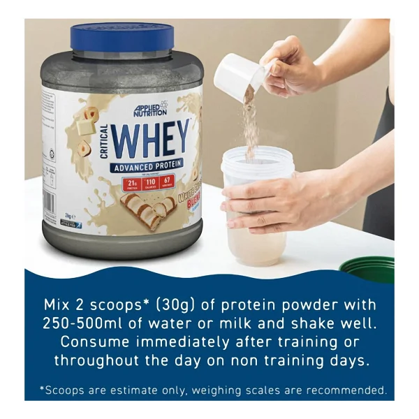 Applied Nutrition Critical 2000 Gr Vanilya Aromalı Whey Protein Tozu - Görsel 3