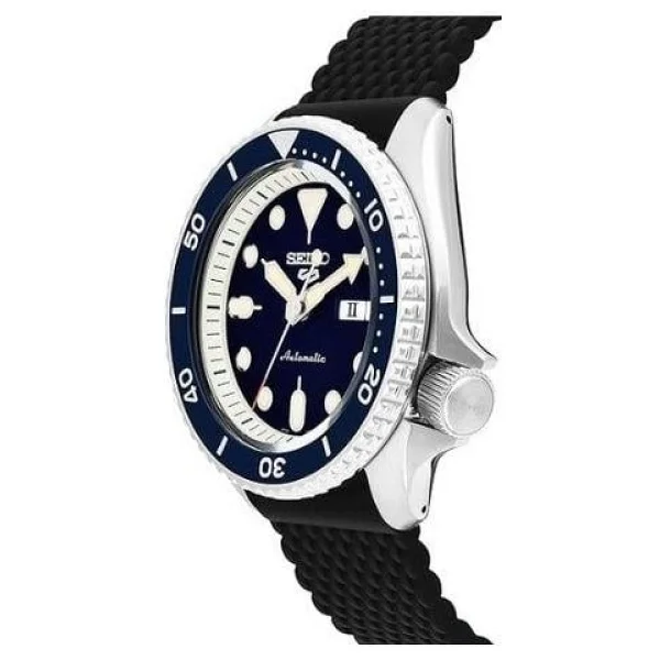 Seiko 5 Sports Skx Srpd71k2 Kumaş Kordon Mavi Erkek Kol Saati - Görsel 3