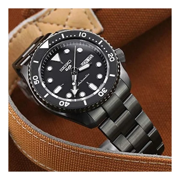 Seiko 5 Sports Skx Srpd65k Çelik Kordon Füme Erkek Kol Saati - Görsel 4