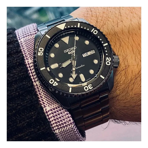 Seiko 5 Sports Skx Srpd65k Çelik Kordon Füme Erkek Kol Saati - Görsel 5