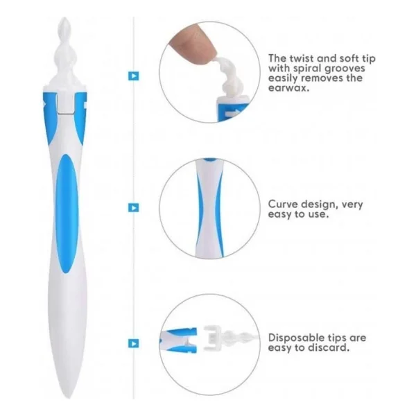 Find Back Pratik Kulak Temizleme Aparatı Silikon Kit Ear Claning - Renkli - Görsel 3