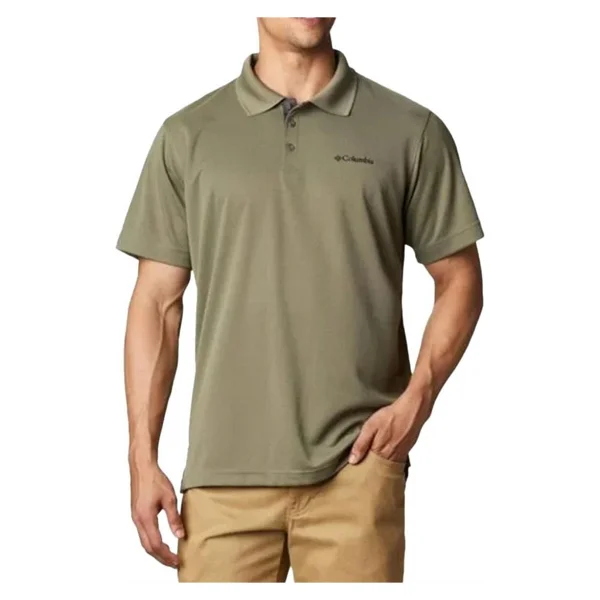 Columbia Utilizer Am0126-397 Haki Kısa Kollu Polo Yaka Erkek Tişört - Görsel 2