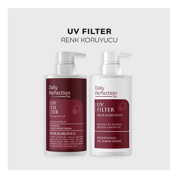 Dp Daily Perfection Pro Uv Filter Renk Koruyucu Sülfatsız Şampuan 450 Ml - Görsel 3