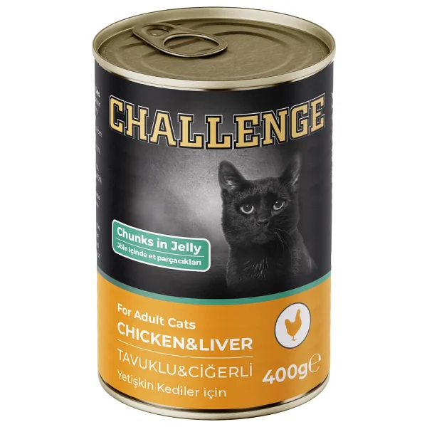 Challenge Tavuklu Ve Ciğerli 400 Gr Yetişkin Konserve Kedi Maması - Görsel 2