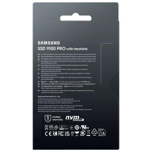 Samsung 9100 Pro Mz-Vap2t0cw Soğutuculu Pcı-Express 5.0 2 TB M.2 SSD - Görsel 4