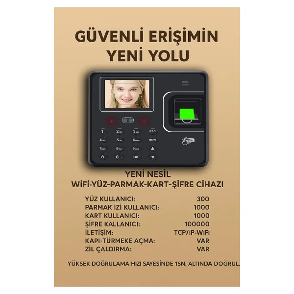 Kablosuz-Wi-Fi Yüz Okuma Personel Takip-Maaş Puantaj Yazılımı - Görsel 4