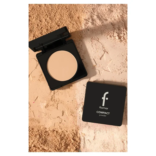 Flormar Yüksek Pigmentli & Yarı Mat 095 Light Porcelain Beige 11 gr Kompakt Pudra - Görsel 9