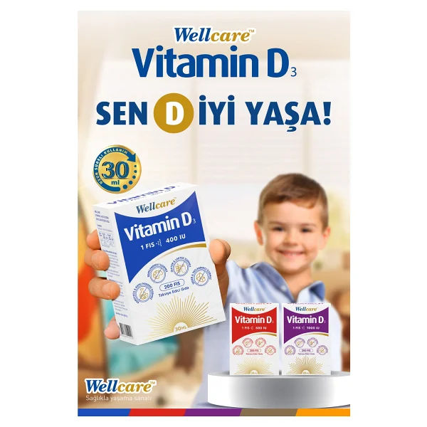 Wellcare Vitamin D3 1000 Iu 30 Ml - Görsel 6