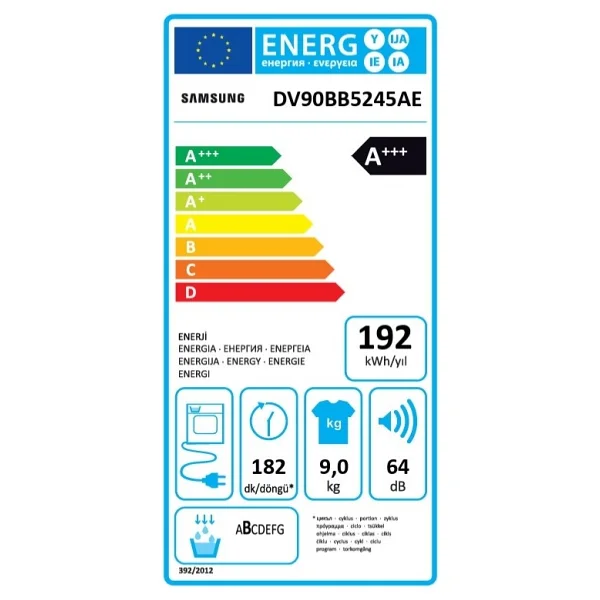 Samsung Dv90bb5245aeah 9 Kg Çamaşır Kurutma Makinesi - Görsel 7