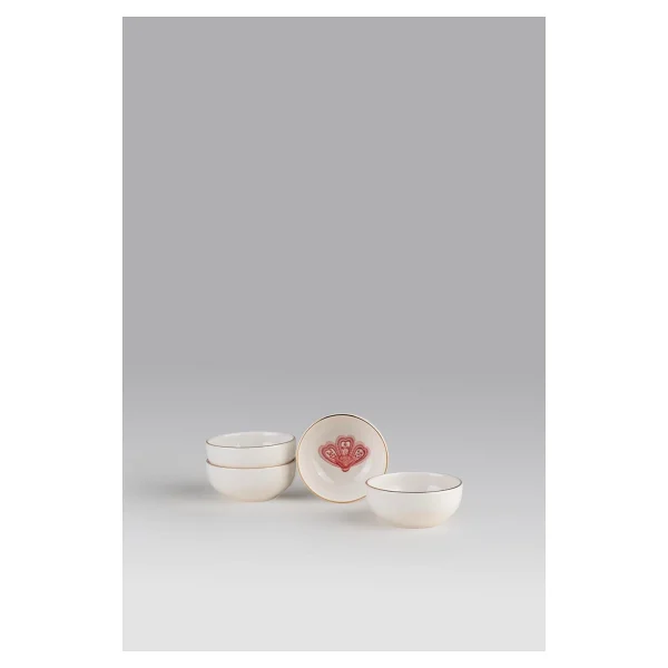 Kütahya Porselen Bone Multi Chirpy 4'lü 8 cm Kase - Görsel 3