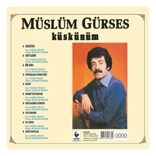 Müslüm Gürses - Küskünüm Plak - Görsel 2