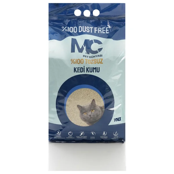 Mc Cat Aktif Karbon Tozsuz Microball Kedi Kumu 10 Lt - Görsel 6