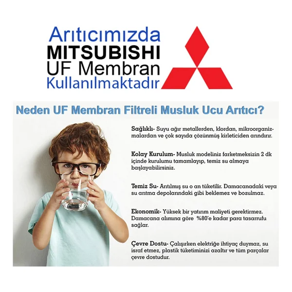 Greentech Water Uf Membran Filtreli Musluk Ucu Arıtıcı - Görsel 5