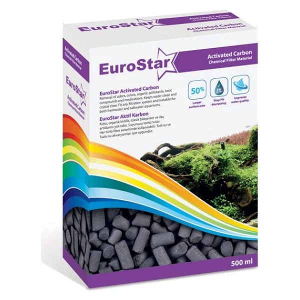 Eurostar Aktif Karbon 500 Ml Akvaryum Filtre Malzemesi - Görsel 6