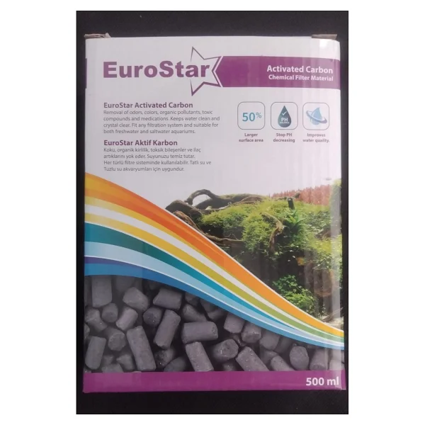 Eurostar Aktif Karbon 500 Ml Akvaryum Filtre Malzemesi - Görsel 3