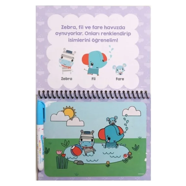 Fisher Price Water Magic Hayvanlar Sihirli Boyama Kitabı - Görsel 4