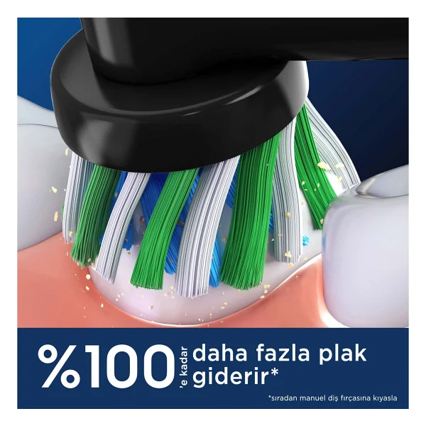 Oral-B Cross Action X-Filament Diş Fırçası Yedek Başlığı 4 Adet Orta Sertlikte Fırça Kılları - Görsel 3