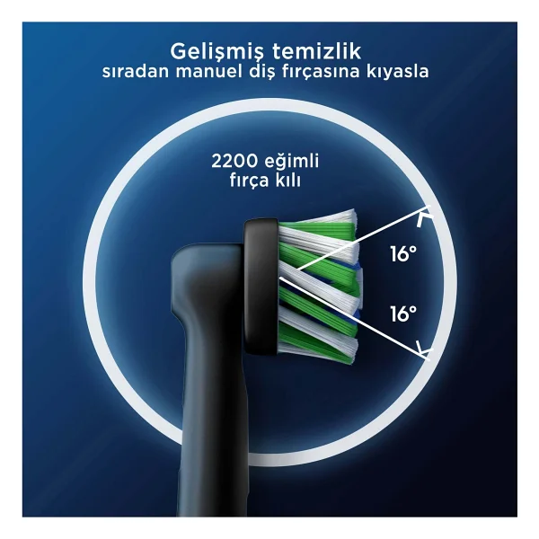 Oral-B Cross Action X-Filament Diş Fırçası Yedek Başlığı 4 Adet Orta Sertlikte Fırça Kılları - Görsel 4