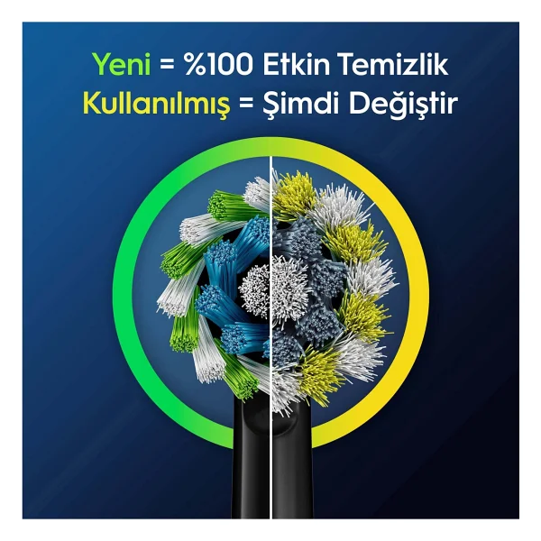 Oral-B Cross Action X-Filament Diş Fırçası Yedek Başlığı 4 Adet Orta Sertlikte Fırça Kılları - Görsel 5