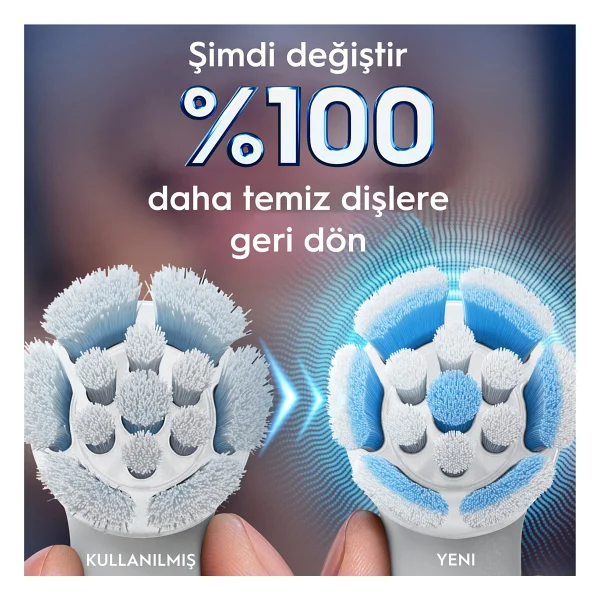 Oral-B İo Gentle Care Beyaz 2'li Diş Fırçası Başlığı - Görsel 5