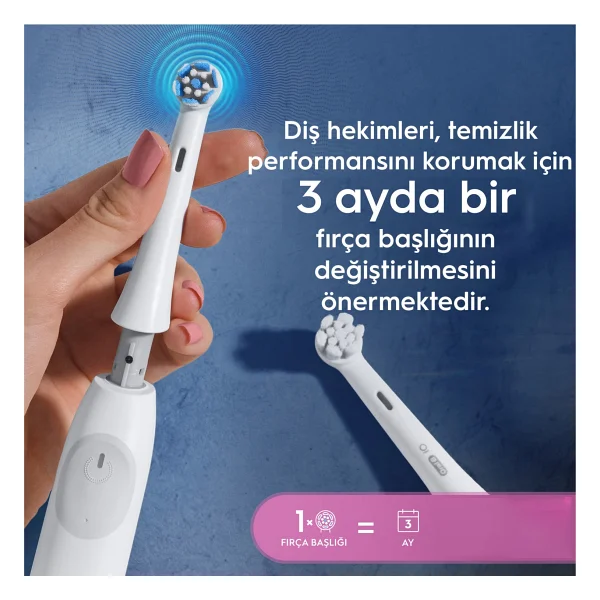 Oral-B İo Gentle Care Beyaz 2'li Diş Fırçası Başlığı - Görsel 6
