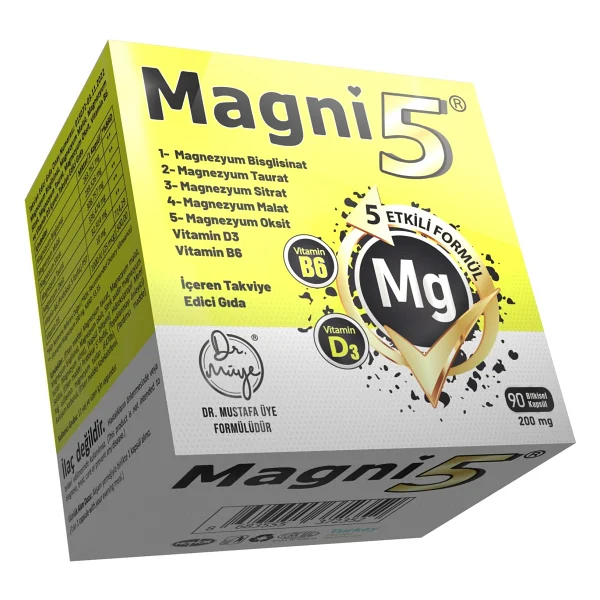 Magni5 Magnezyum 5 Etkili Form 90 Kapsül - Görsel 5