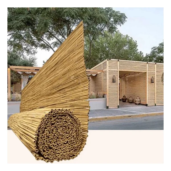 180cm Yükseklik X 300cm Genişlik Doğal Bambu Kamış Hasır Çit Dekoratif Bahçe Balkon Ve Duvar Çiti Reed Fence - Görsel 2