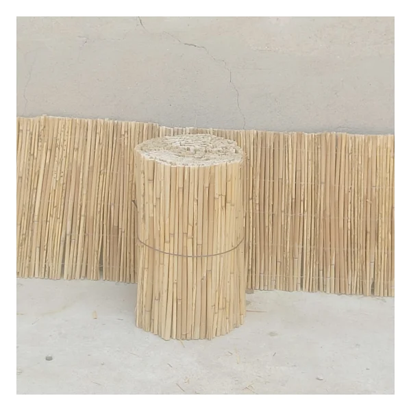 Natural 30cm X 500cm Bambu Kamış Hasır Çit Dekoratif Bahçe Balkon Ve Duvar Çiti Reed Fence - Görsel 5