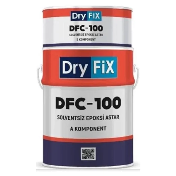 Dryfix Dfc-310 Solventsiz Epoksi Son Kat Boya 20 Kg Ral 7047 Gri - Görsel 4